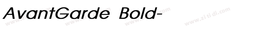 AvantGarde Bold字体转换